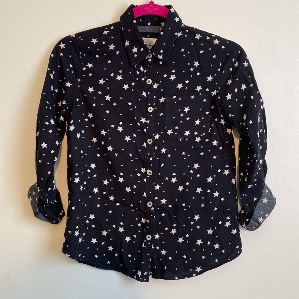 Justice girls size 10 button down shirt